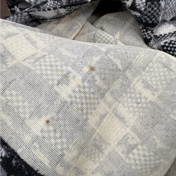 Vintage 70s LoungeCraft Original Maxi Hostess Dress Pockets Black Plaid 8/10 - Picture 13 of 16